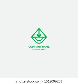 leaf logo design and icon universal. vector