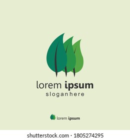 Leaf logo design Icon Vector Illustration for your company and products