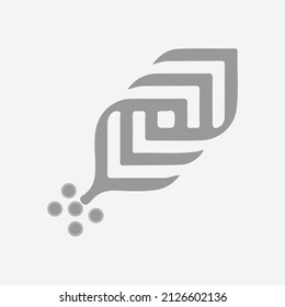 Leaf logo design and illustration art