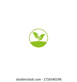 Diseño del logotipo LEAF koncept, logotipo del icono