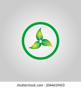 leaf logo design. Landscape, garden, plant, nature and ecology logo vector design. Ecology Happy life Logotype concept icon. Vector illustration, Graphic Design editable