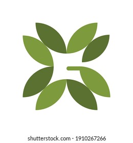 Leaf-Logo-Design mit Buchstabe G