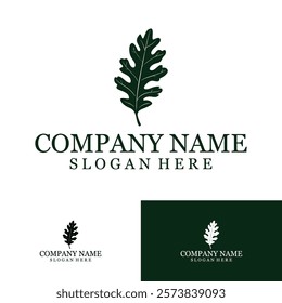 Leaf Logo Design Minimalist Vector for Spa, Wellness, Healthy, Beauty