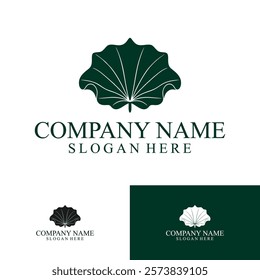 Leaf Logo Design Minimalist Vector for Spa, Wellness, Healthy, Beauty