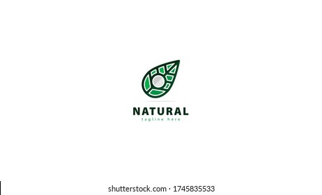 Leaf Logo Design mit einem modernen Konzept. verwendet für das Naturlogo. Vektor