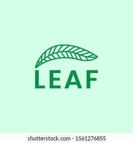 leaf logo design. nature logo for botanical or environment company