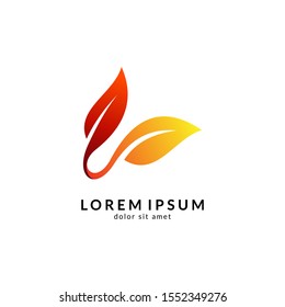 Leaf Logo Design. Nature And Environmental Icon. Health Care And Spa Symbol. Organic Food And Nutrition Vector