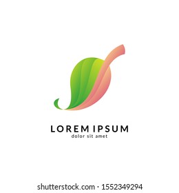Leaf Logo Design. Nature And Environmental Icon. Health Care And Spa Symbol. Organic Food And Nutrition Vector