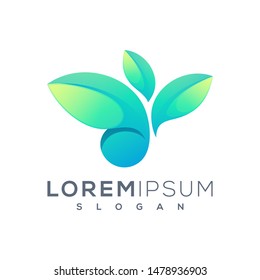 leaf logo design ready to use