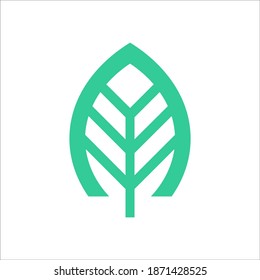 leaf logo design sign vector