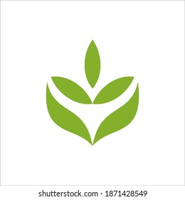 leaf logo design sign vector