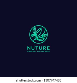 Leaf logo Design symbol of simple nature - Vector