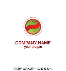 leaf logo design template