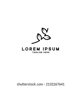 Leaf logo design template illustration vector
