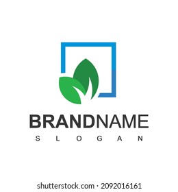 Leaf Logo Design Template, Natural Symbol