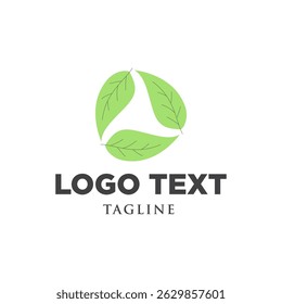 Plantilla de diseño de logotipo de hoja. Estilo de moda, Vector eps 10