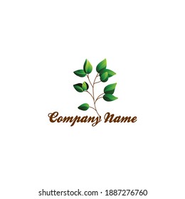 Leaf logo design is unique and modern, clean and simple
