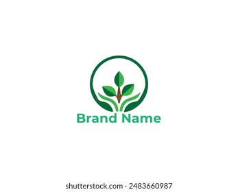 leaf logo design vector.eco vector logo design