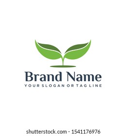Leaf logo design vector art