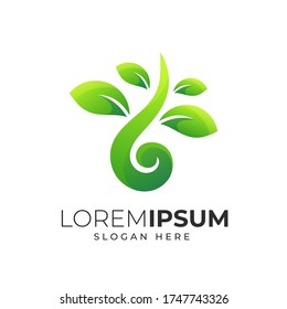 leaf logo design, vector file eps 10