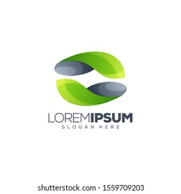 leaf logo design vector illustration