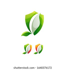 leaf logo design vector illustration