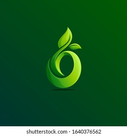 leaf logo design vector illustration