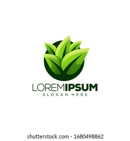ilustración vectorial del diseño del logotipo de la hoja