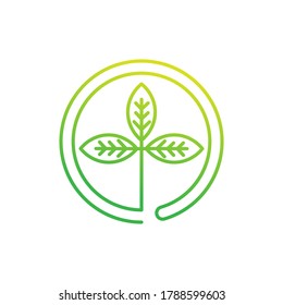 Leaf Logo design vector illustration. Abstract Leaf Logo vector in creative design concept for nature, agriculture and farm business. Tree Leaf Logo, icon, sign and symbol vector design illustration