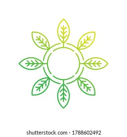 Leaf Logo design vector illustration. Abstract Leaf Logo vector in creative design concept for nature, agriculture and farm business. Tree Leaf Logo, icon, sign and symbol vector design illustration