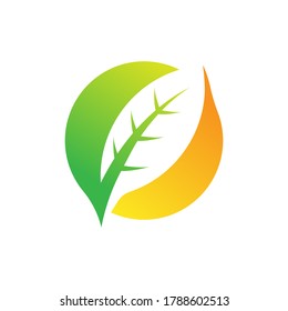 Leaf Logo design vector illustration. Abstract Leaf Logo vector in creative design concept for nature, agriculture and farm business. Tree Leaf Logo, icon, sign and symbol vector design illustration