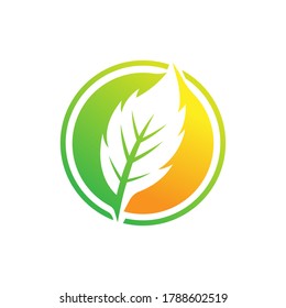 Leaf Logo design vector illustration. Abstract Leaf Logo vector in creative design concept for nature, agriculture and farm business. Tree Leaf Logo, icon, sign and symbol vector design illustration