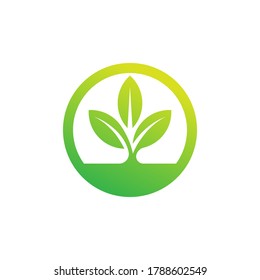 Leaf Logo Design, Vektorgrafik. Abstrakter Leaf Logo-Vektor in kreativem Design Konzept für Natur, Landwirtschaft und Agrarwirtschaft. Baumleder-Logo, Symbol, Zeichen und Symbol, Vektordesign-Illustration