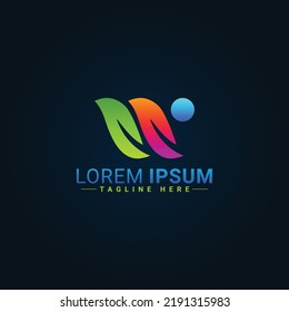 Diseño de logotipo de hoja, ilustración vectorial