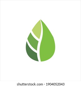 Diseño de logotipo de hoja, inspiración de concepto natural vectorial, icono de hoja