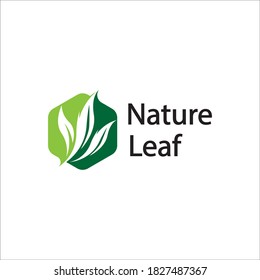 leaf logo design vector for nature symbol template editable,Green leaf logo ecology nature element vector icon.
