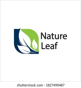 leaf logo design vector for nature symbol template editable,Green leaf logo ecology nature element vector icon.
