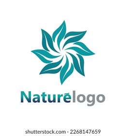 leaf logo design vector for nature symbol template editable,Green leaf logo ecology nature element vector icon.
