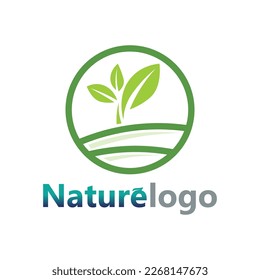 leaf logo design vector for nature symbol template editable,Green leaf logo ecology nature element vector icon.
