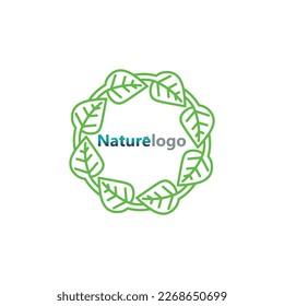 leaf logo design vector for nature symbol template editable,Green leaf logo ecology nature element vector icon.
