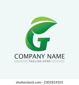 leaf logo design vector for nature symbol template editable,Green leaf logo ecology nature element vector icon.
