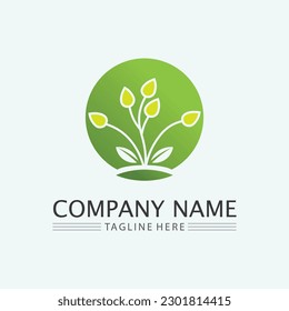 vector de diseño de logotipo de hoja para la plantilla de símbolo de la naturaleza editable,Icono de vector de elemento de naturaleza del logotipo de hoja verde.

