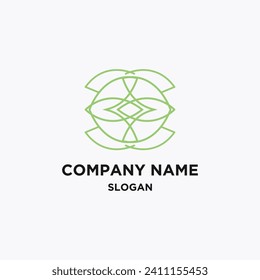 Leaf logo design vector for nature symbol template editablegreen leaf logo ecology nature element vector icon