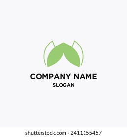 Leaf logo design vector for nature symbol template editablegreen leaf logo ecology nature element vector icon