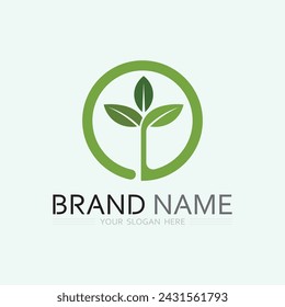 leaf logo design vector for nature symbol template editable,Green leaf logo ecology nature element vector icon.
