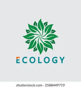 leaf logo design vector for nature symbol template editable,Green leaf logo ecology nature element vector icon.
