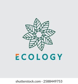 leaf logo design vector for nature symbol template editable,Green leaf logo ecology nature element vector icon.

