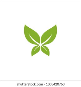 leaf logo design vector sign