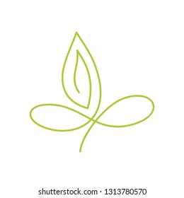 Leaf Logo Design Vector Template Isolated