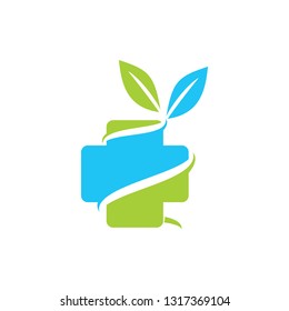 Leaf Logo Design Vector Template Isolated